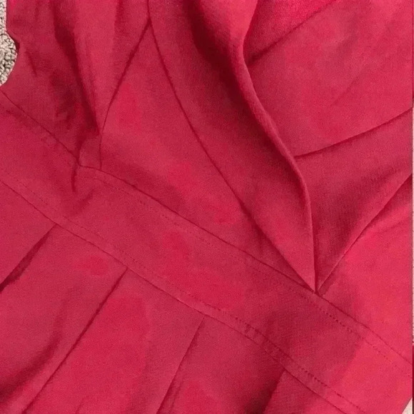 Vintage red dress with belt size s - Picture 6 of 14